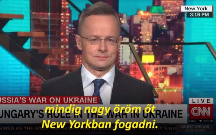 Ukrajnai háború - Szijjártó Péter: a béke csak párbeszéd útján jöhet el